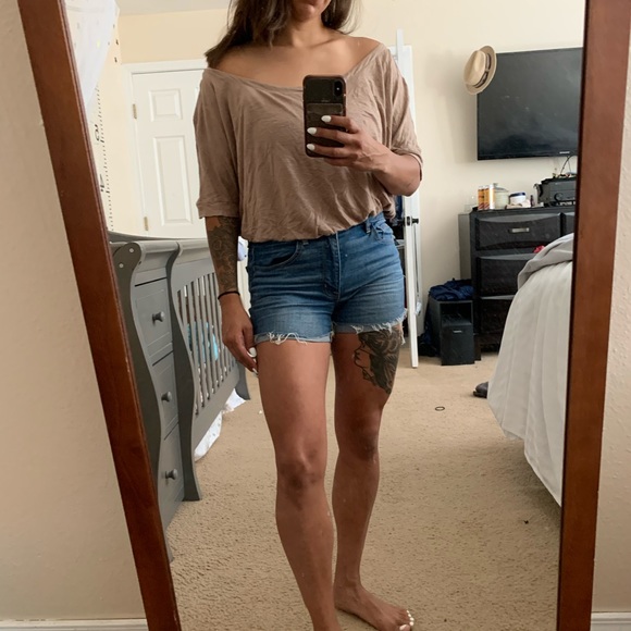 Cute Off the Shoulder Shirt - Picture 2 of 8